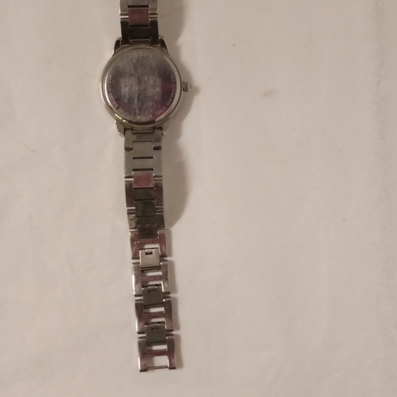 Fossil Watch,Jesse Crystal Rhinestones Stainless Steel Glitz Works New Battery - Picture 3 of 4